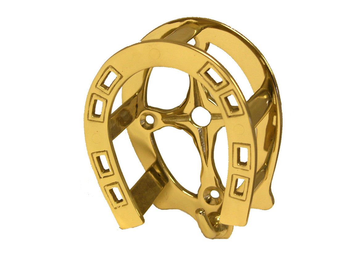 Brass Horseshoe Bridle Rack