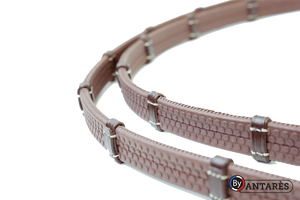 Antares Signature Rubber Reins w/Leather Loops