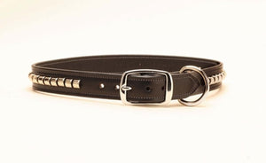 Tory Leather Clincher Dog Collar